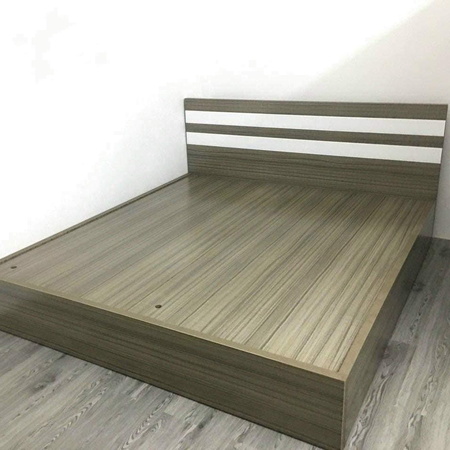 Giường gỗ công nghiệp kẻ xanh