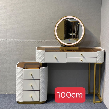 Bàn trang điểm hiện đại gương led