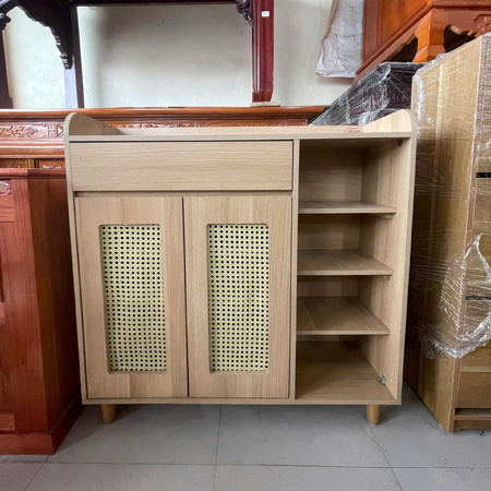 Tủ giày dép cánh mây 1m