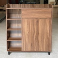 Tủ giày MDF ngăn kéo - màu óc chó