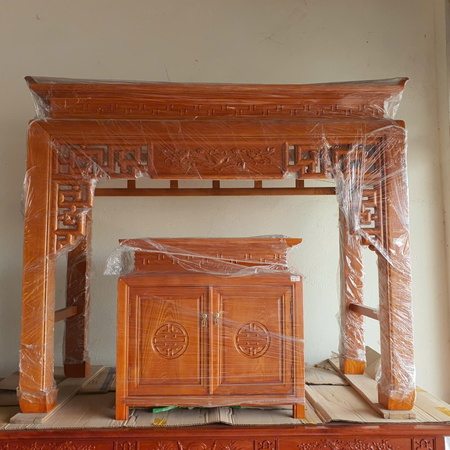 Bàn thờ gỗ sồi 1m55