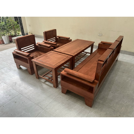 Bộ bàn ghế sồi tay chồng