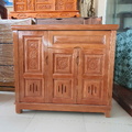 Tủ giày dép gỗ sồi 3 cánh hoa