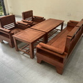 Bộ bàn ghế sồi tay chồng