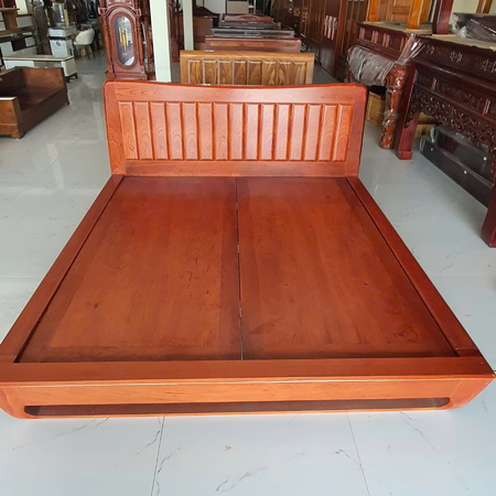 Giường gỗ hương đá chân quỳ