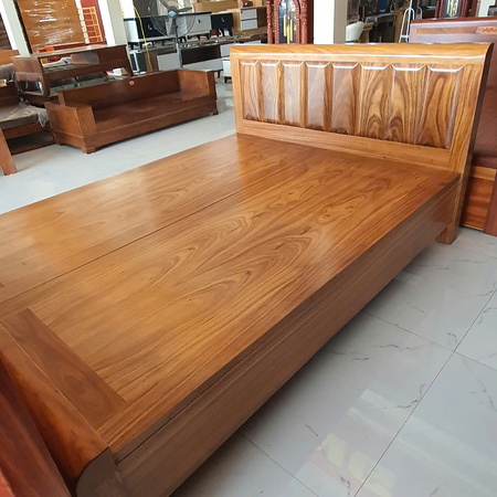 giường gỗ hương xám