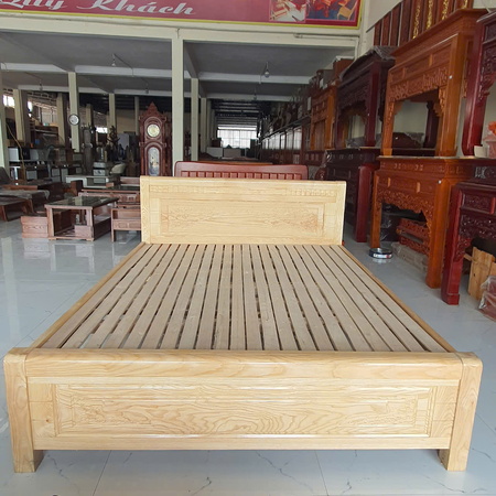 Giường sồi trắng