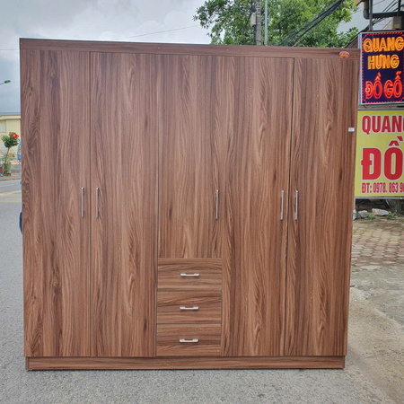 Tủ công nghiệp 2m ngăn kéo màu óc chó