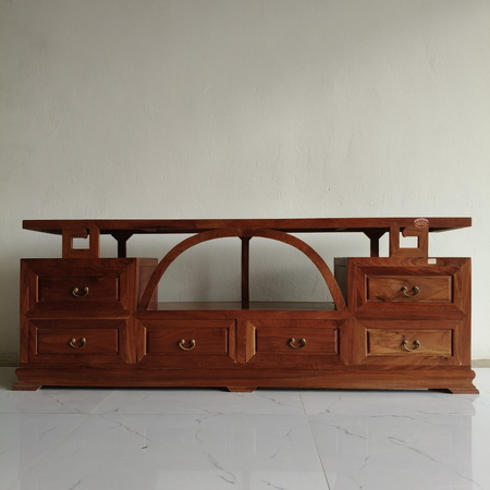 Kệ TV cầu vồng xoan đào 2m