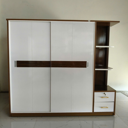 Tủ nhựa cánh lùa + kệ trang trí