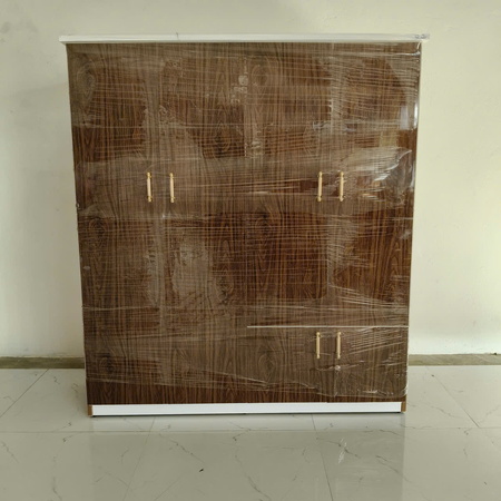 Tủ nhựa 4 buồng màu óc chó