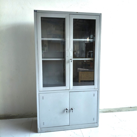 Tủ hồ sơ 2 cánh kính 1m2
