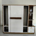 Tủ nhựa cánh lùa + kệ trang trí