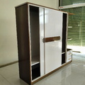 Tủ nhựa cánh lùa + kệ trang trí