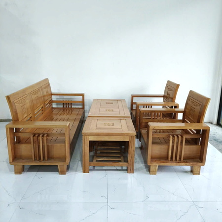 Bộ bàn ghế gỗ bích đối