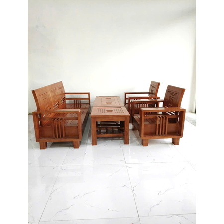 Bộ bàn ghế gỗ bích đối - màu