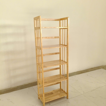Kệ đa năng gỗ cao su 5 tầng