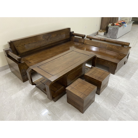 Bộ góc kim cương màu óc chó