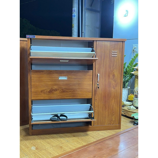 Tủ giày dép golsun thép vân gỗ