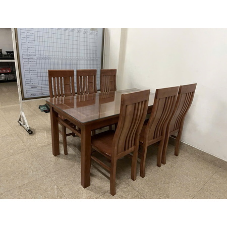 Bộ sồi 2 tầng màu óc chó