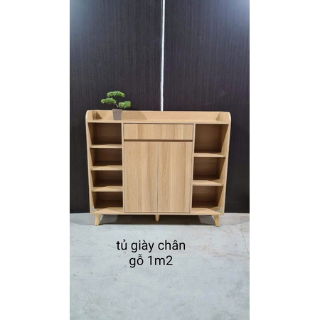 Tủ giày chân gỗ 1m2