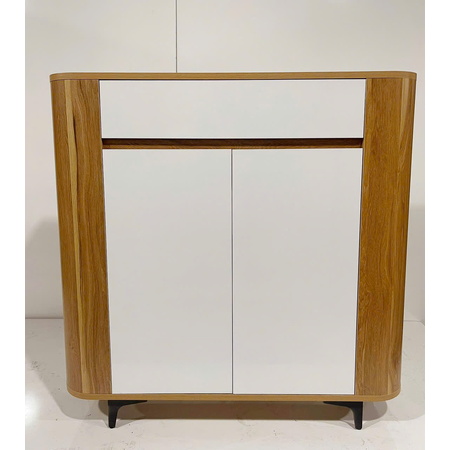 Tủ giày dép CN bo cong mặt trắng 1m