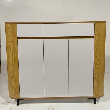 Tủ giày dép CN bo cong mặt trắng 1m2