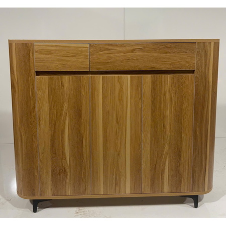 Tủ giày dép CN vân gỗ sáng- bo cong