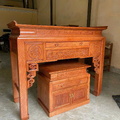 Bàn thờ sồi màu- chữ Phúc Lộc 127