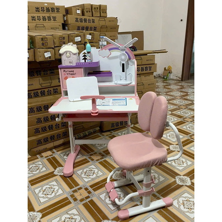 Bàn học chống gù xanh, hồng, xám