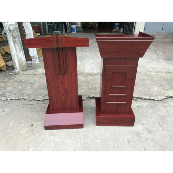 Bục phát biểu + bục tượng bác gỗ CN