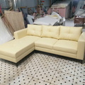 Bộ sofa da màu be sữa