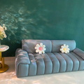 Sofa băng sọc dọc- xanh dương