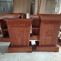 Bục phát biểu+ bục tượng Bác gỗ sồi